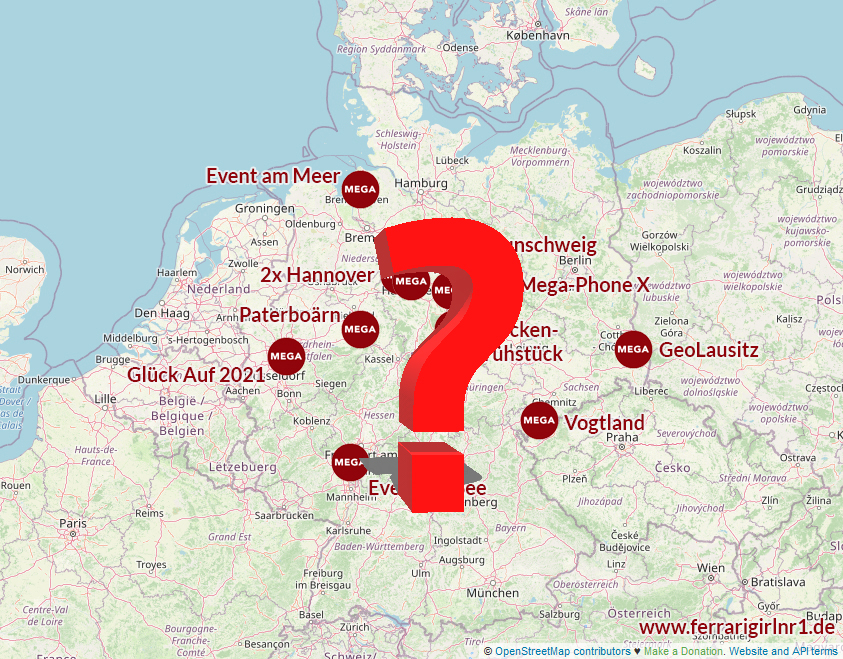 Termine und Preislisten der MEGA Events 2023 in Deutschland