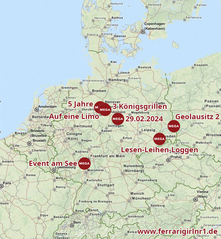 Termine und Preislisten der MEGA-Events 2024 in Deutschland