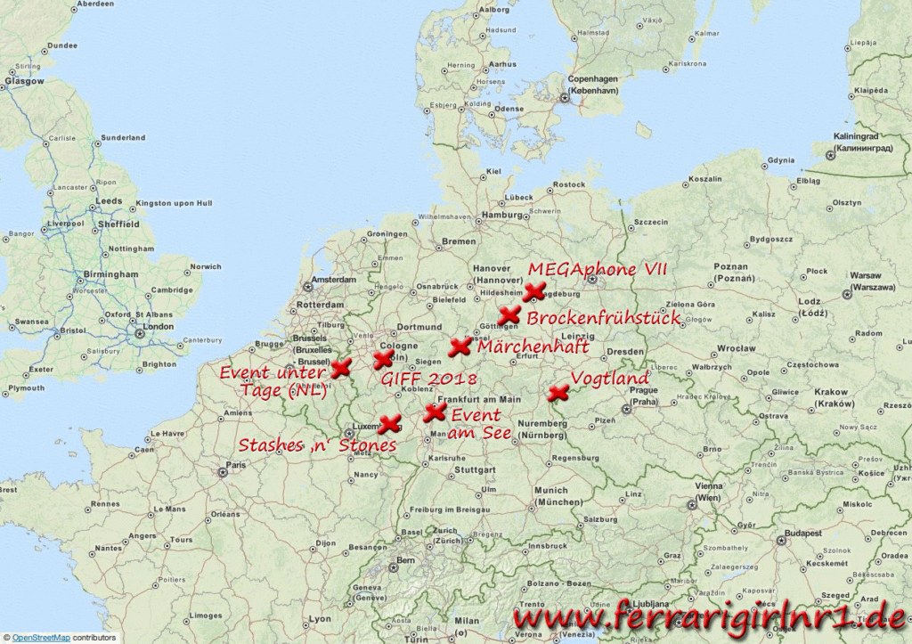 Termine und Preislisten der MEGA Events 2018 in Deutschland